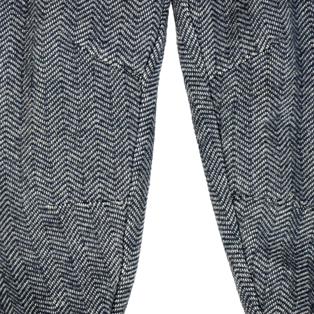 Joe Fresh Boys Size 3 Joggers Dress Pants with Suspenders Blue Herringbone - Picture 5 of 10